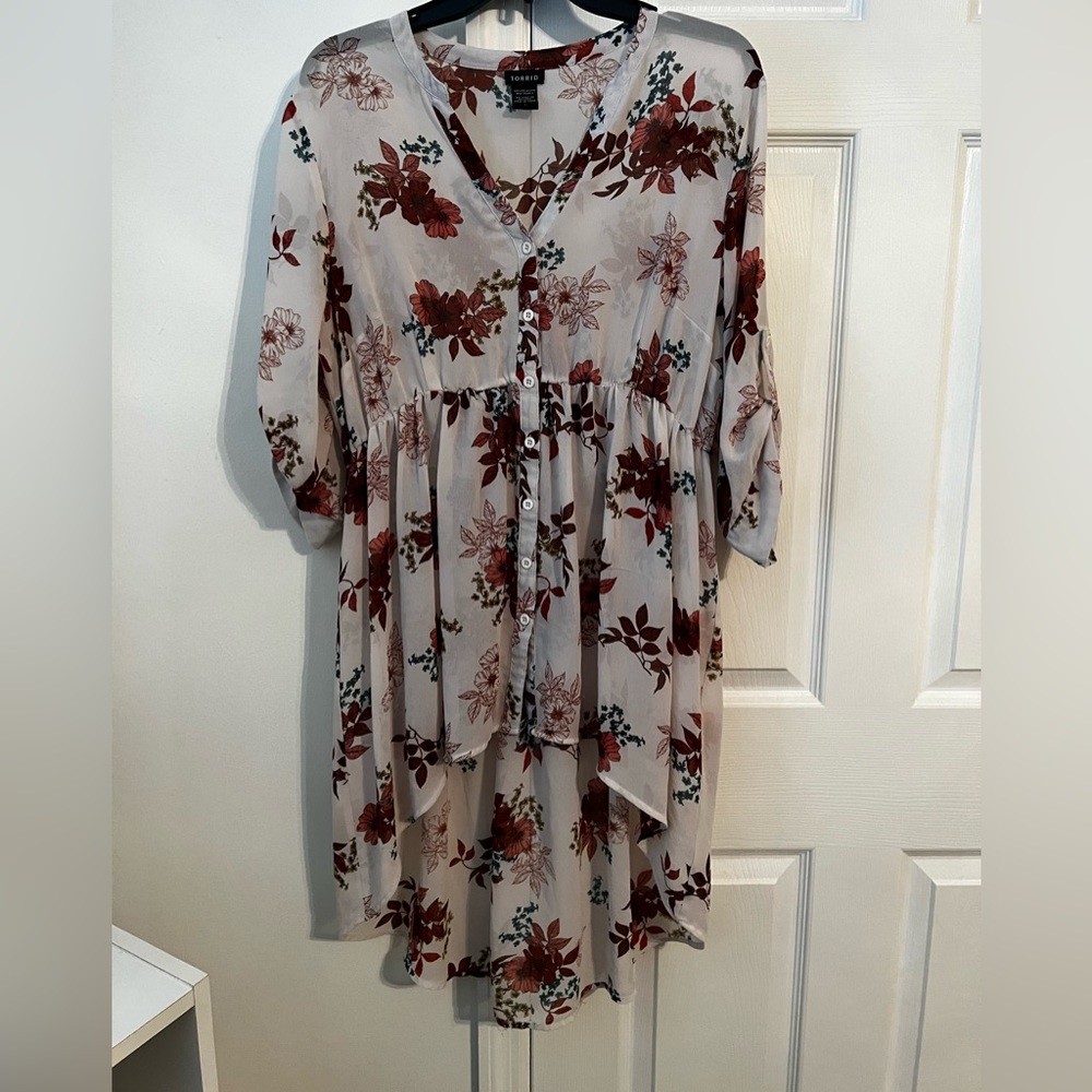 Torrid high/low tunic size 1